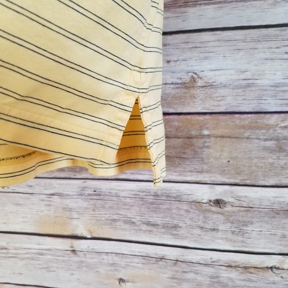 Fairway & Greene Golf Shirt L Yellow stripe - Picture 4 of 7